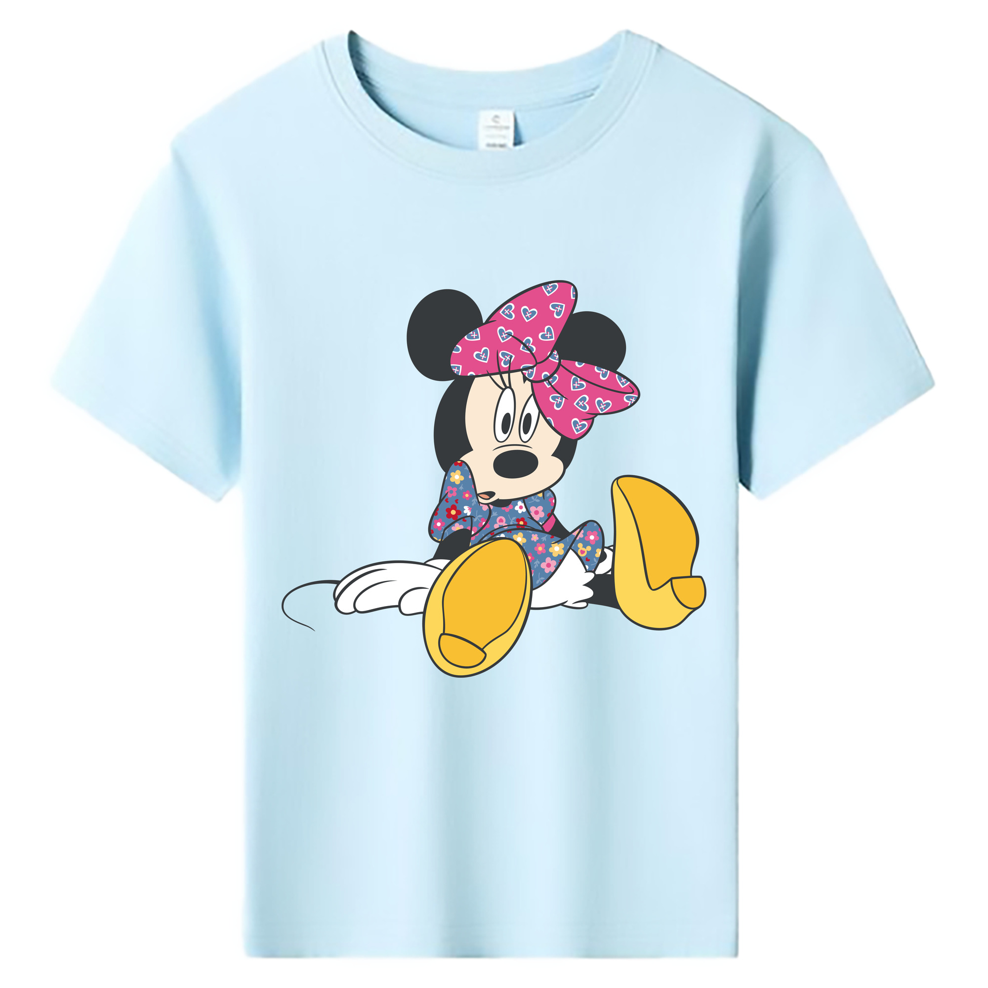 ミッキーマウス Mickey Mouse 綿100％キッズTシャツ（フロントプリント）